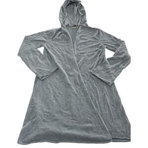 Athleta Sweater Womens Small Hooded Cashmere Open Front Drape Cardigan